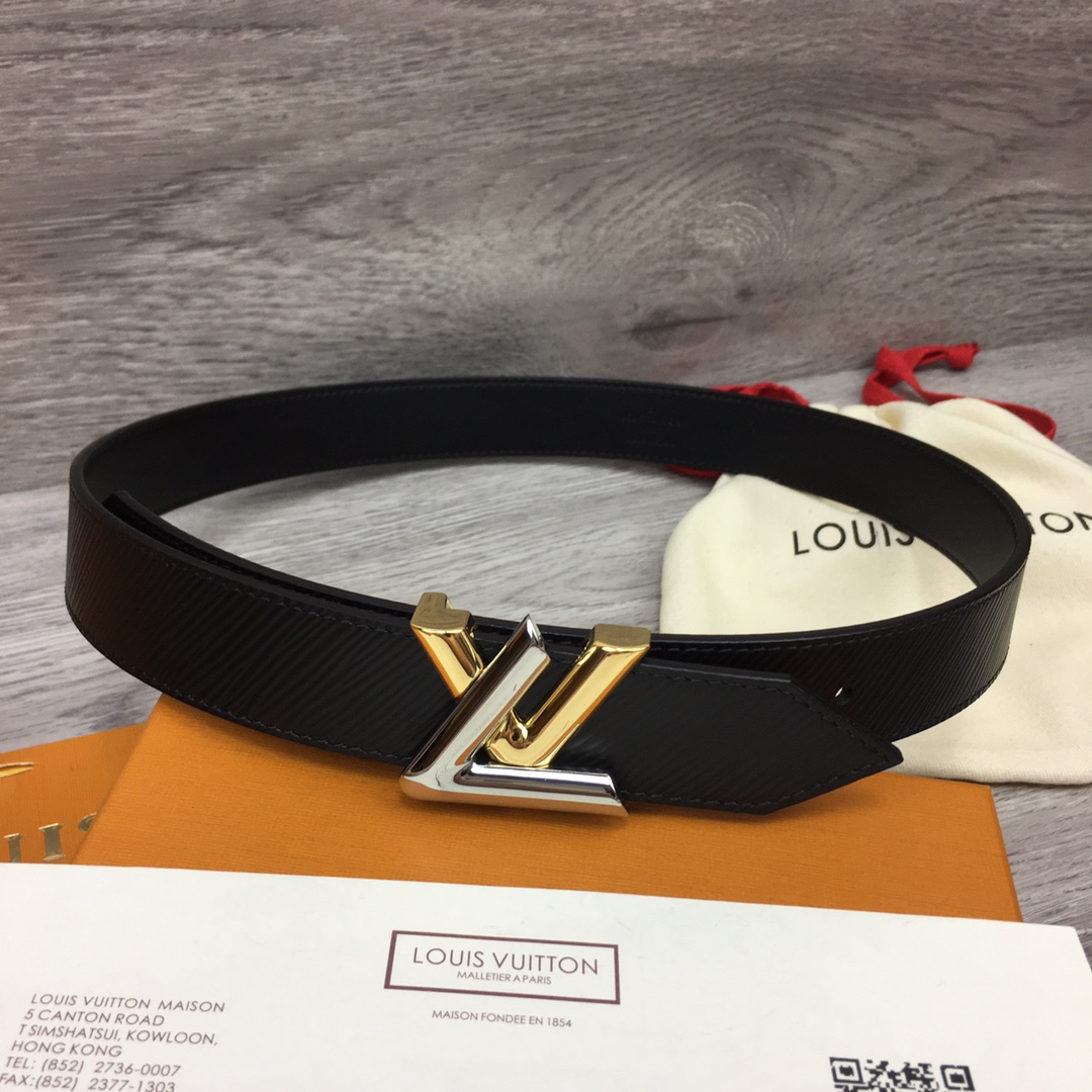 Louis Vuitton Womens Leather Belt Width 3cm 180