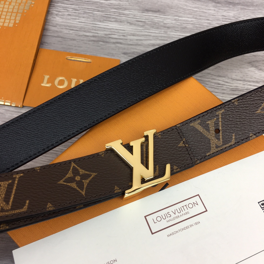 Louis Vuitton Womens Leather Belt Width 3cm 181