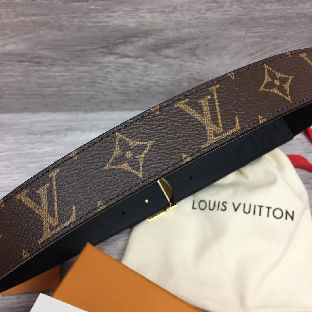 Louis Vuitton Womens Leather Belt Width 3cm 181