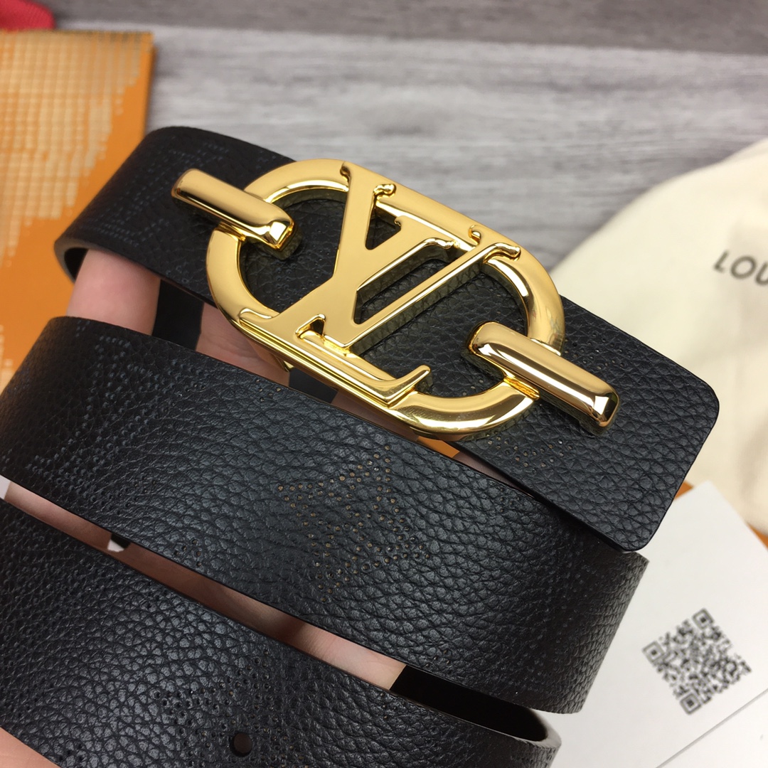 Louis Vuitton Womens Leather Belt Width 3cm 182