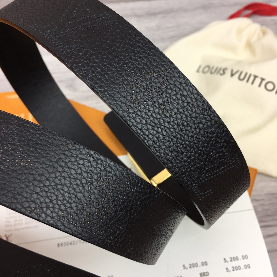 Louis Vuitton Womens Leather Belt Width 3cm 182