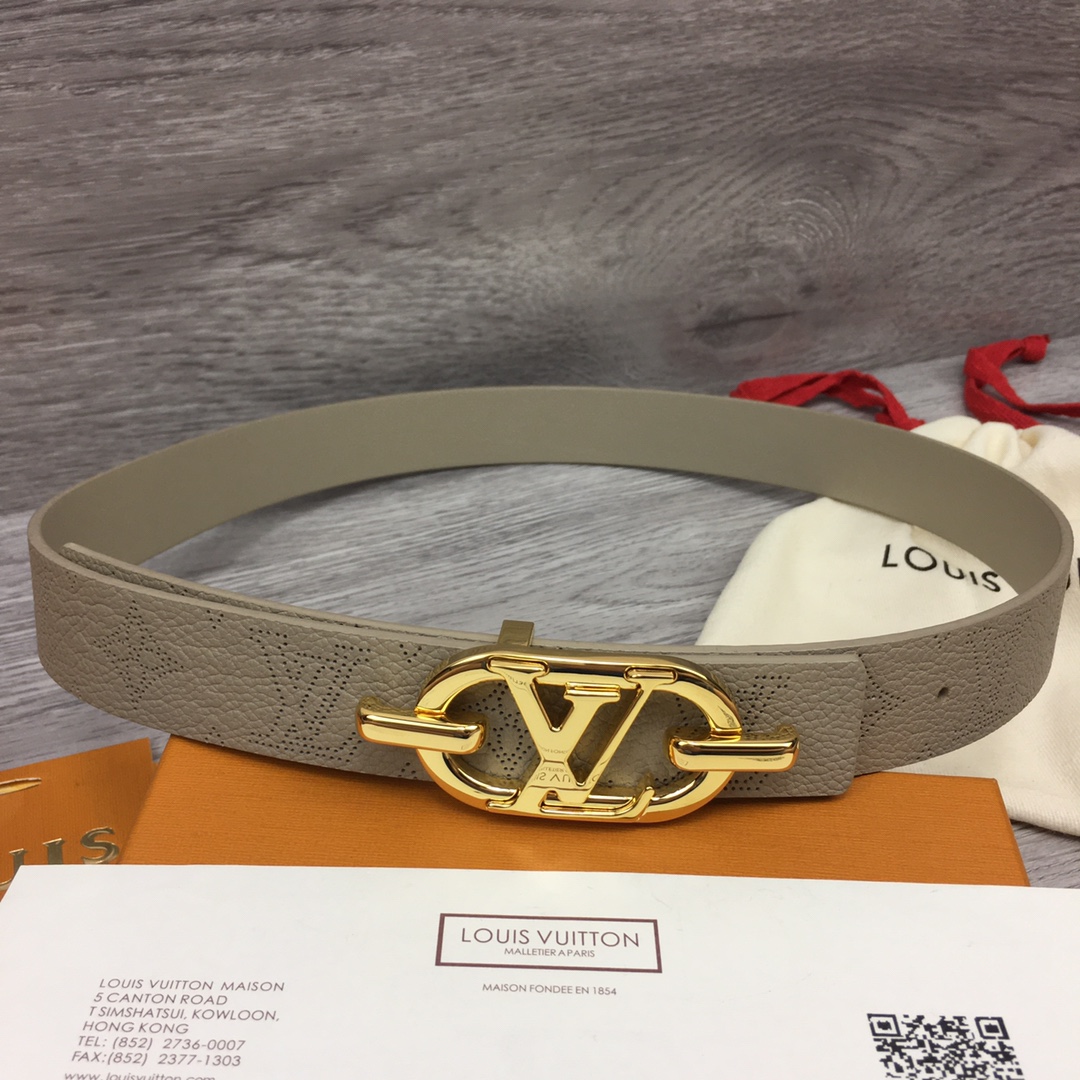 Louis Vuitton Womens Leather Belt Width 3cm 183