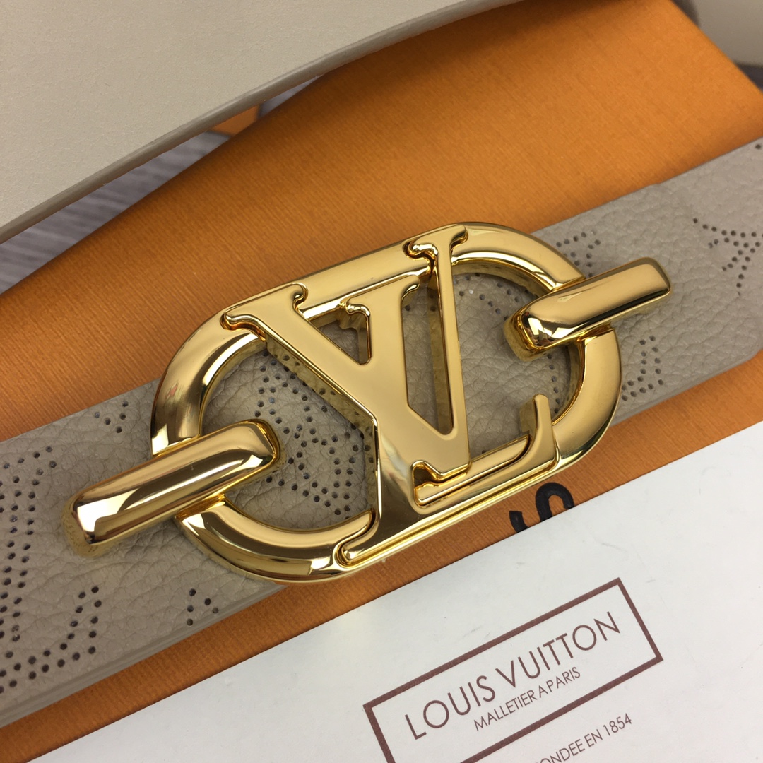 Louis Vuitton Womens Leather Belt Width 3cm 183