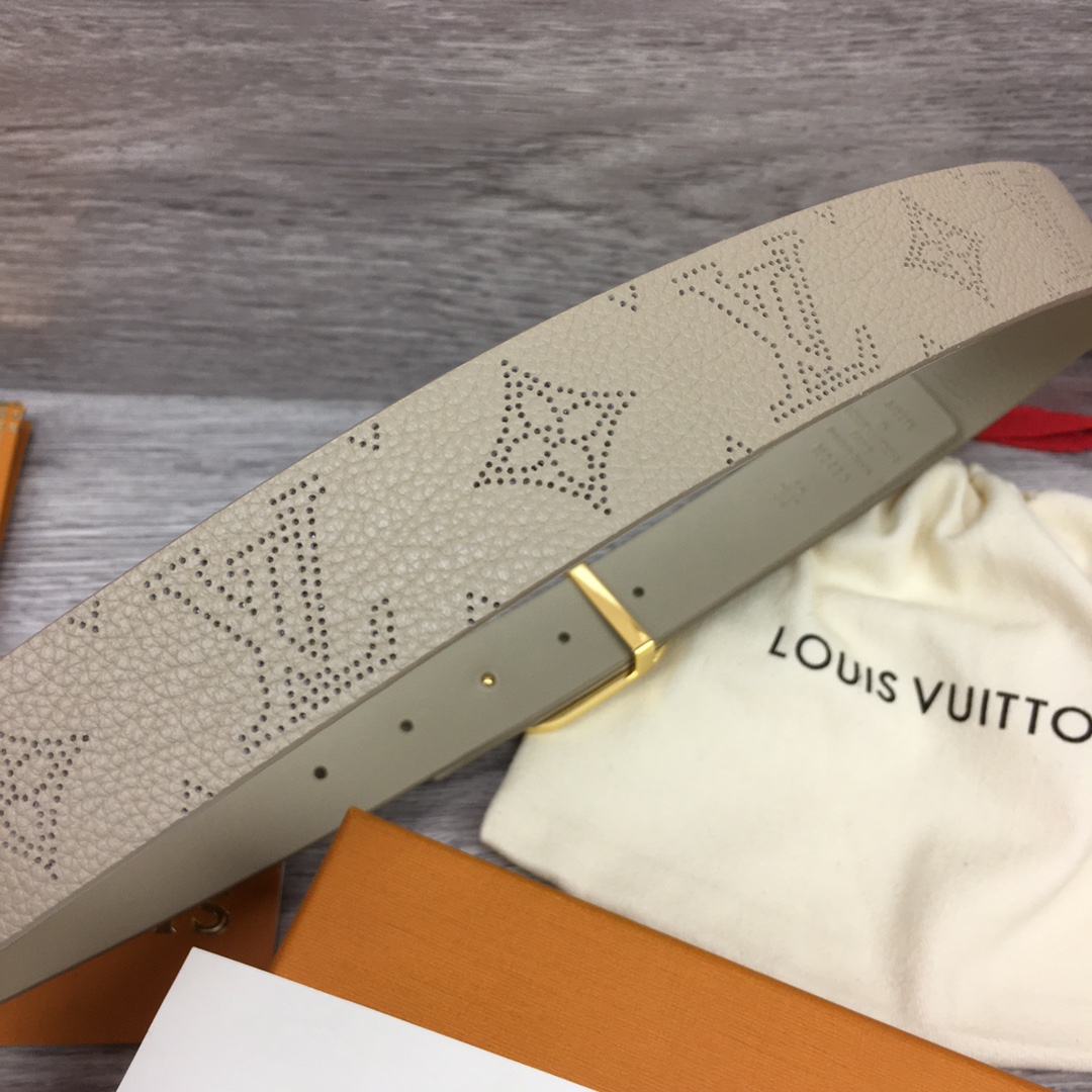 Louis Vuitton Womens Leather Belt Width 3cm 183