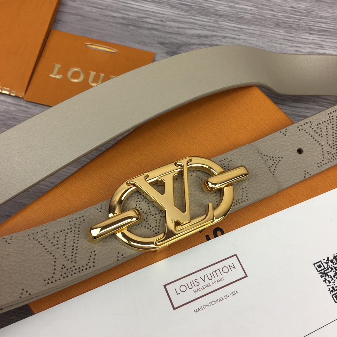 Louis Vuitton Womens Leather Belt Width 3cm 183