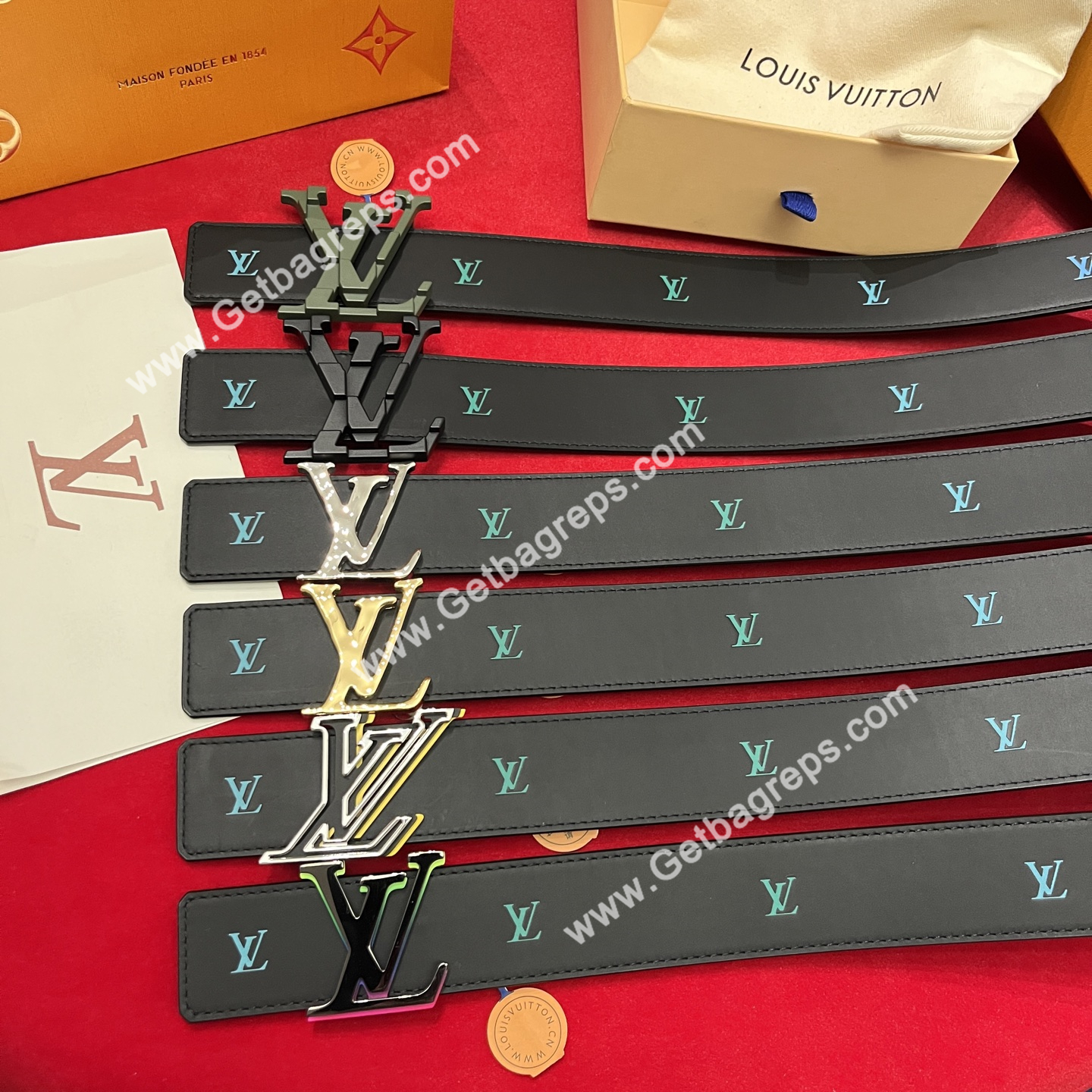 Louis Vuitton Womens Leather Belt Width 40mm 0021