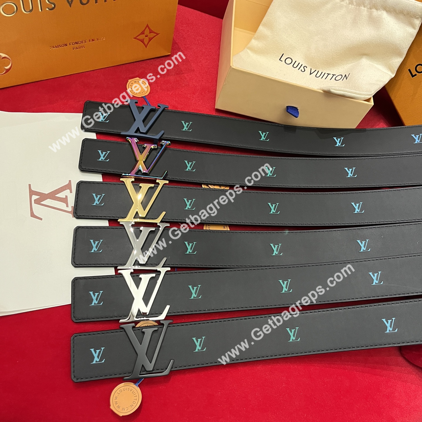 Louis Vuitton Womens Leather Belt Width 40mm 0021