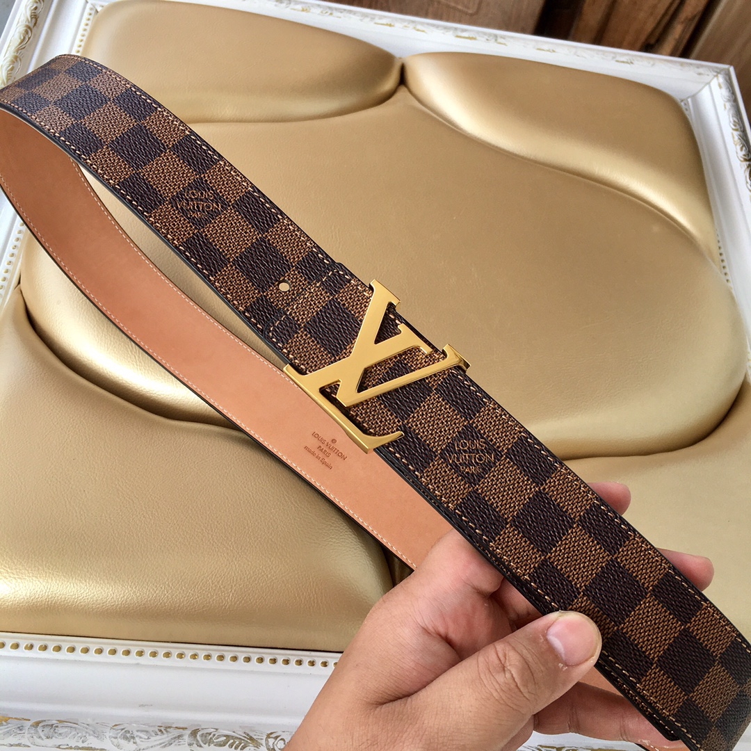 Louis Vuitton Womens Leather Belt Width 4cm 154