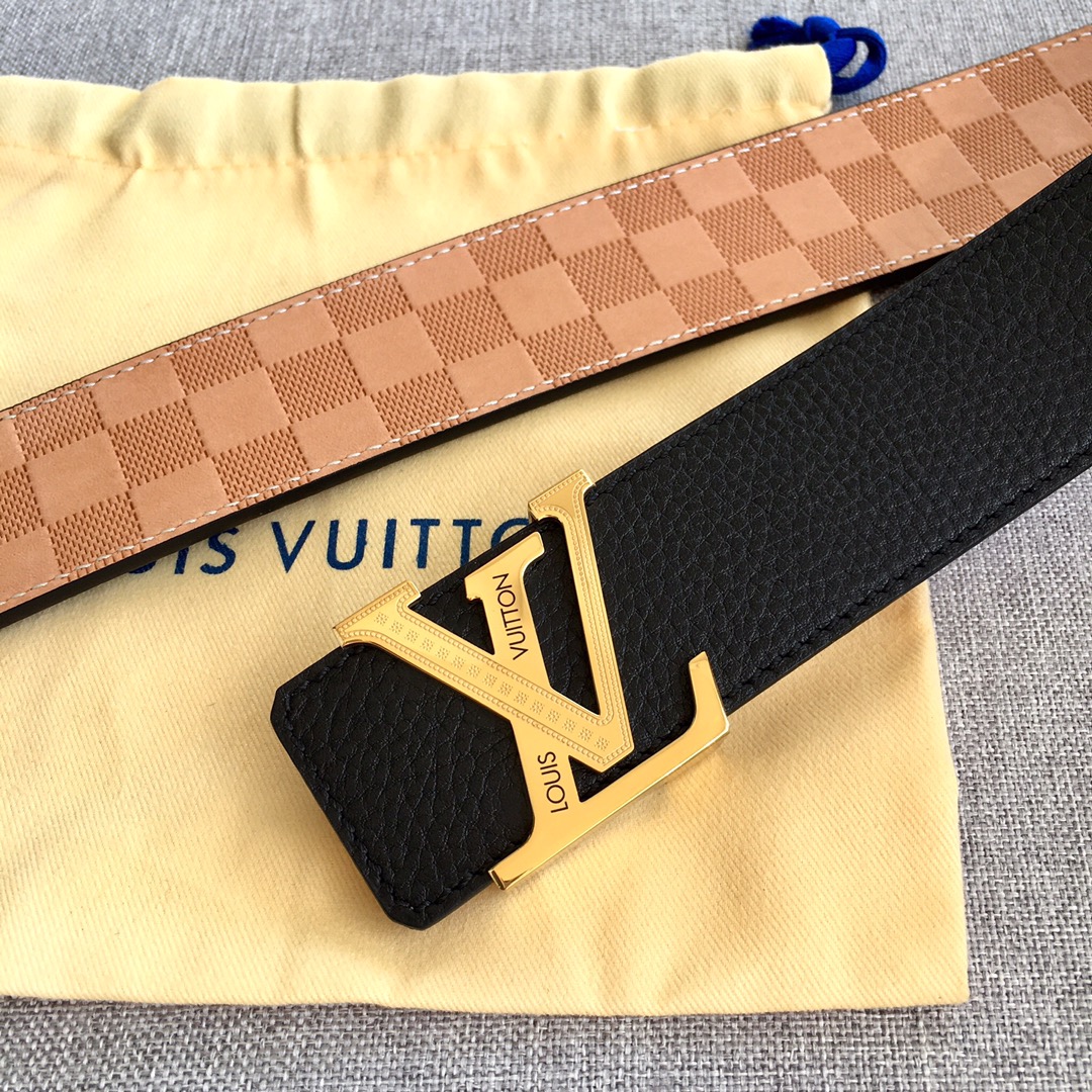 Louis Vuitton Womens Leather Belt Width 4cm 158