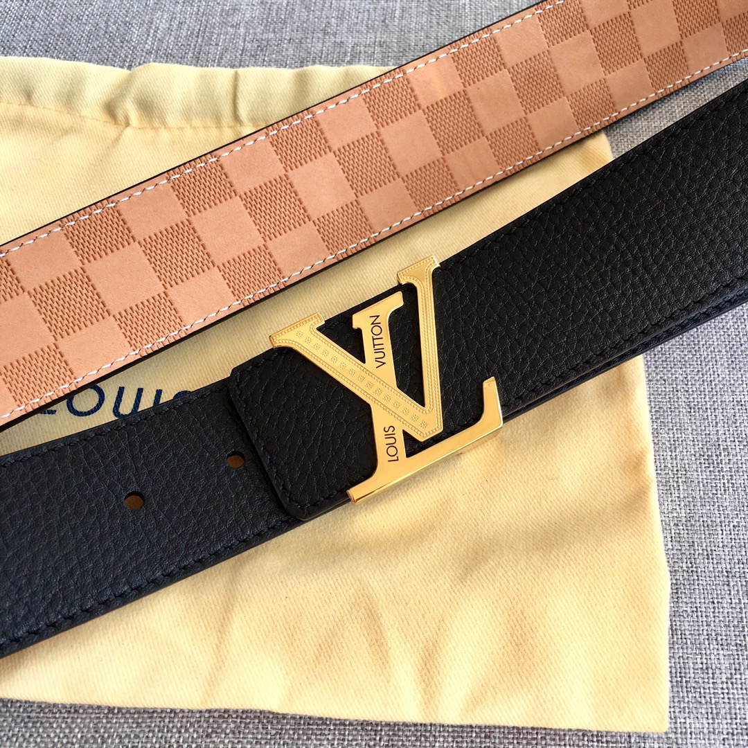 Louis Vuitton Womens Leather Belt Width 4cm 158