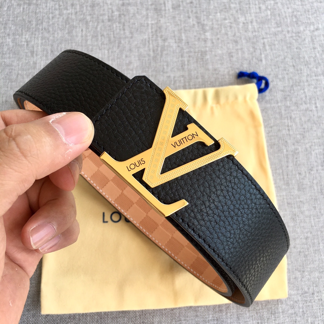 Louis Vuitton Womens Leather Belt Width 4cm 158