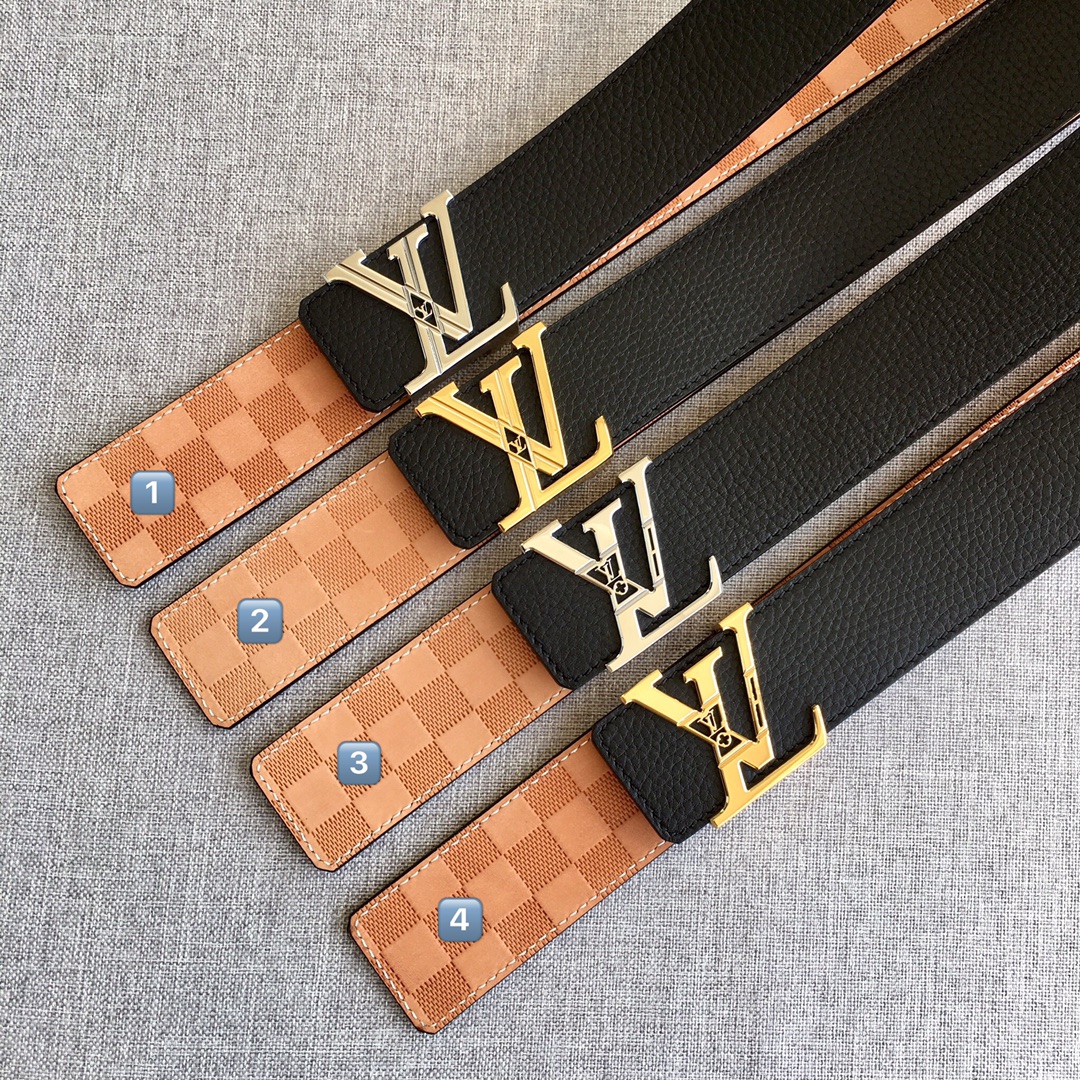 Louis Vuitton Womens Leather Belt Width 4cm 159