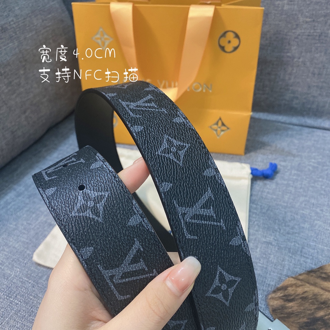 Louis Vuitton Womens Leather Belt Width 4cm 163