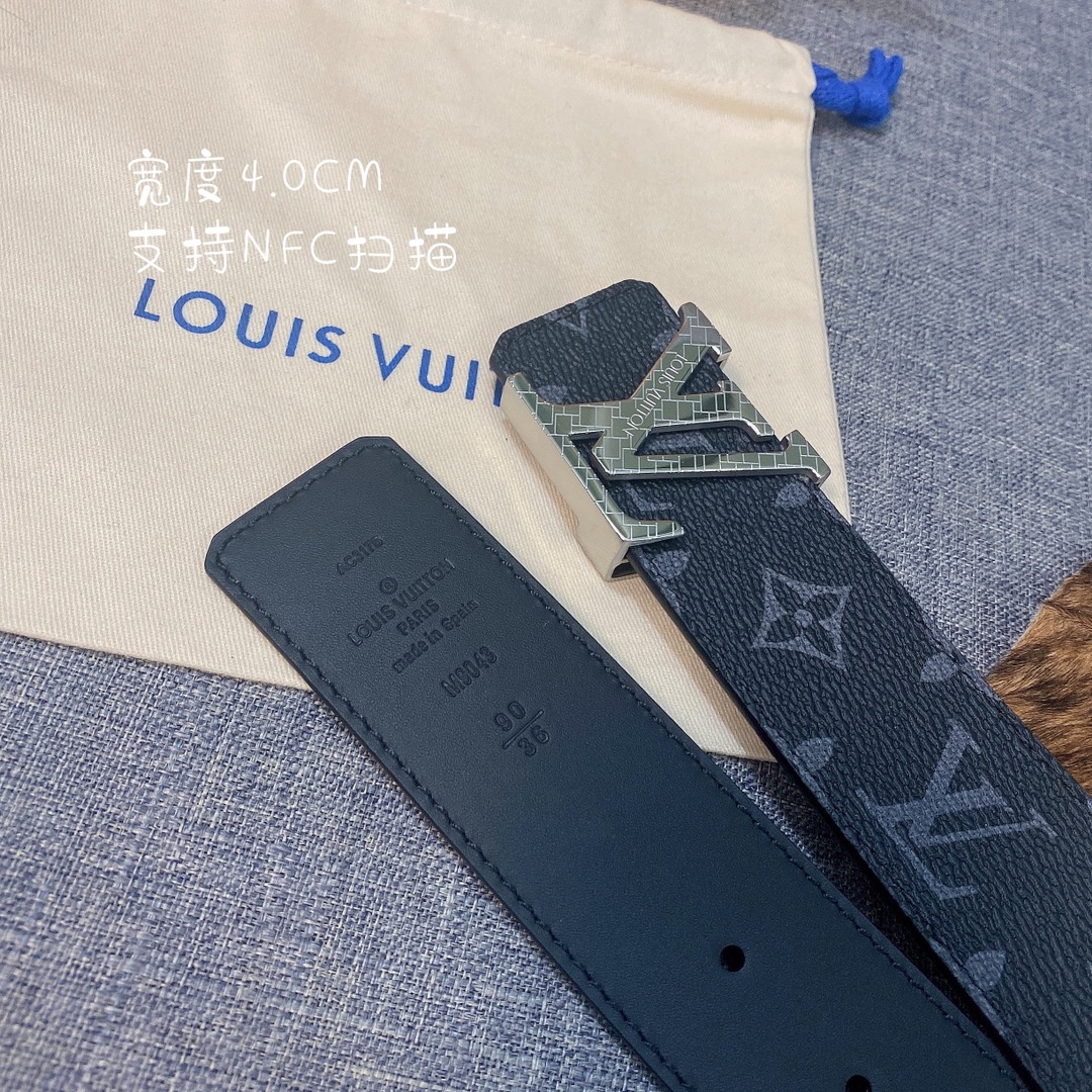 Louis Vuitton Womens Leather Belt Width 4cm 163