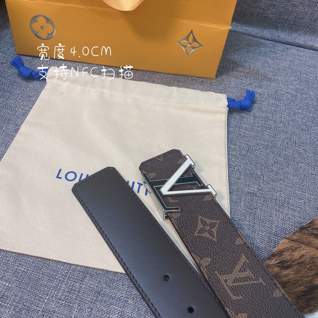 Louis Vuitton Womens Leather Belt Width 4cm 164