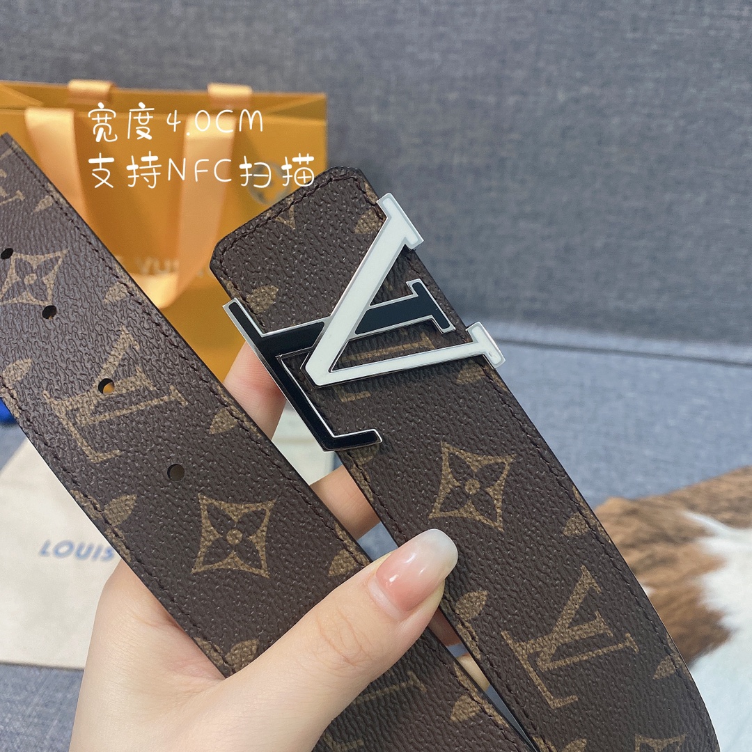 Louis Vuitton Womens Leather Belt Width 4cm 164