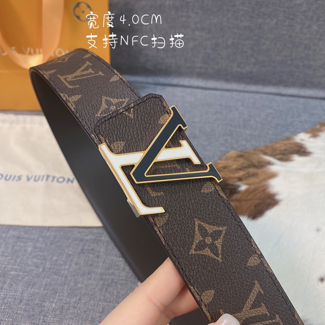 Louis Vuitton Womens Leather Belt Width 4cm 165