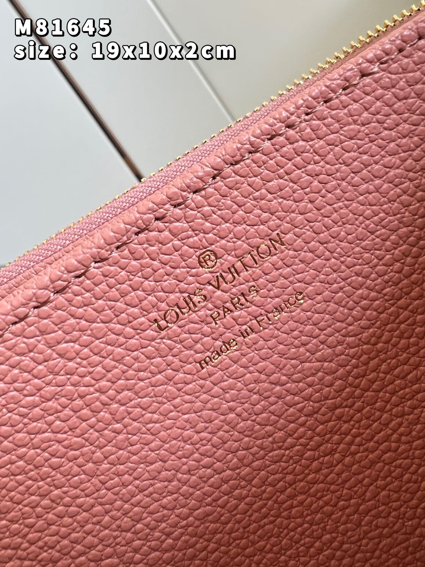 Louis Vuitton Zippy Wallet Monogram Empreinte Embossed Supple Grained Cowhide Leather Pink M81645