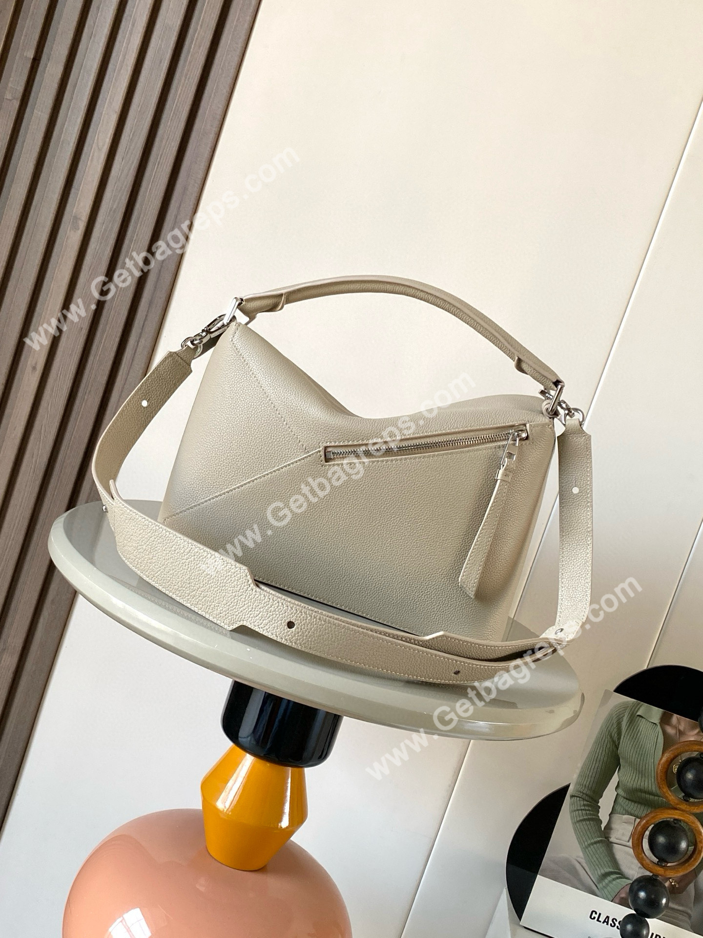 Medium Puzzle Edge bag in Classic Calfskin-002