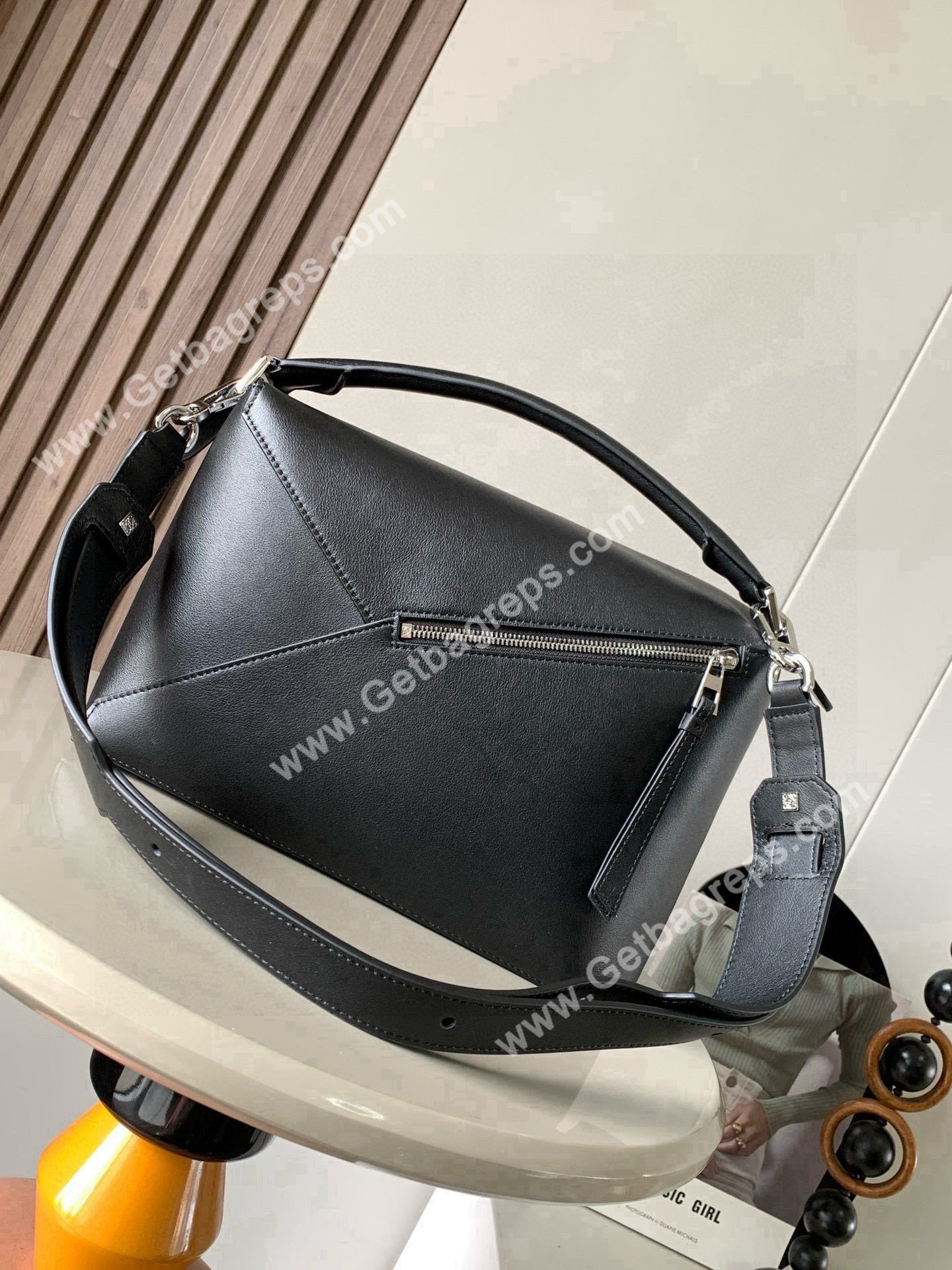 Medium Puzzle Edge bag in Classic Calfskin-003