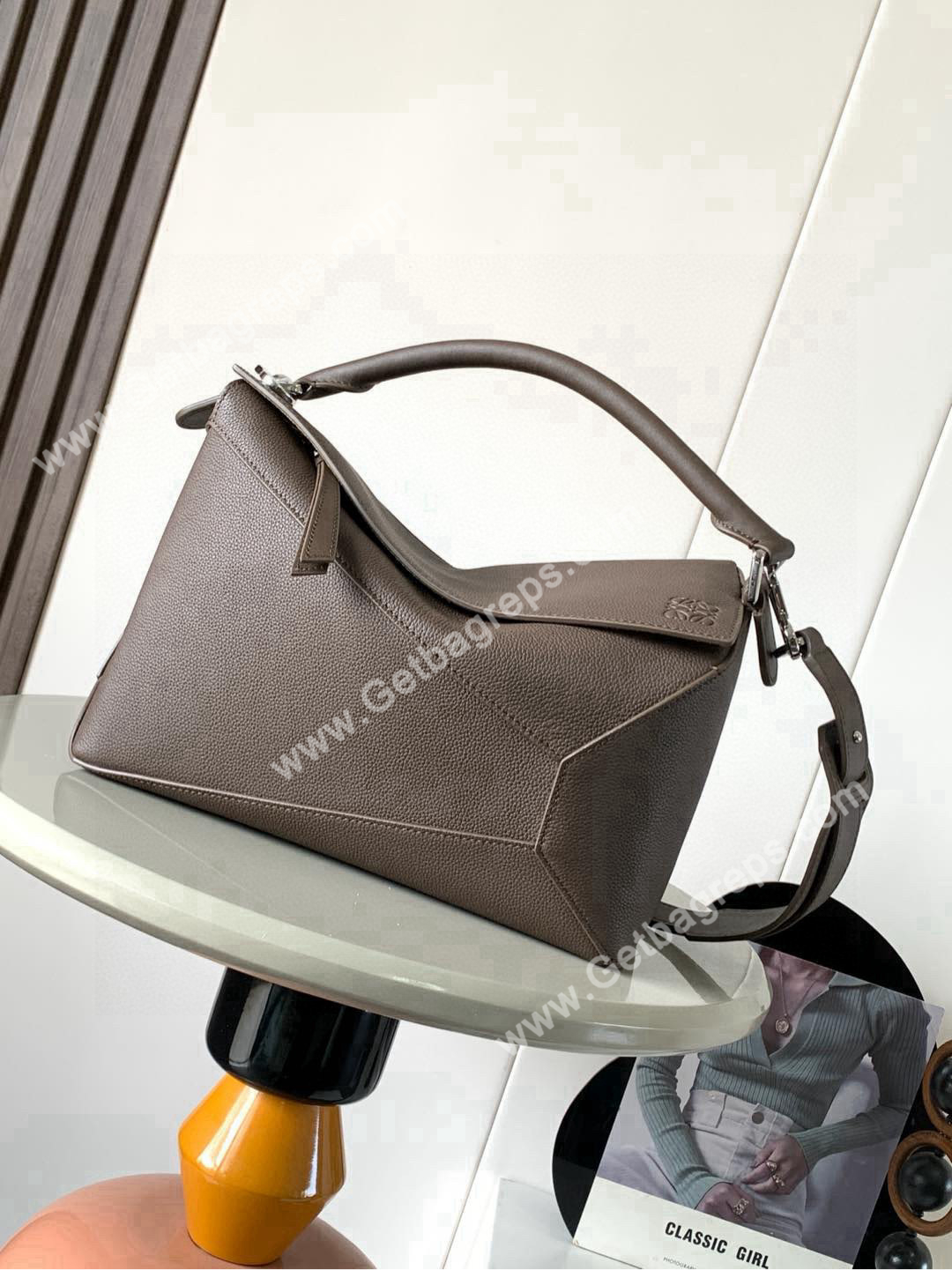 Medium Puzzle Edge bag in Classic Calfskin-005
