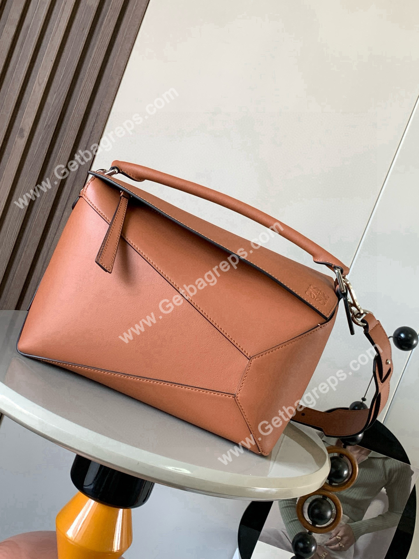Medium Puzzle Edge bag in Classic Calfskin-009