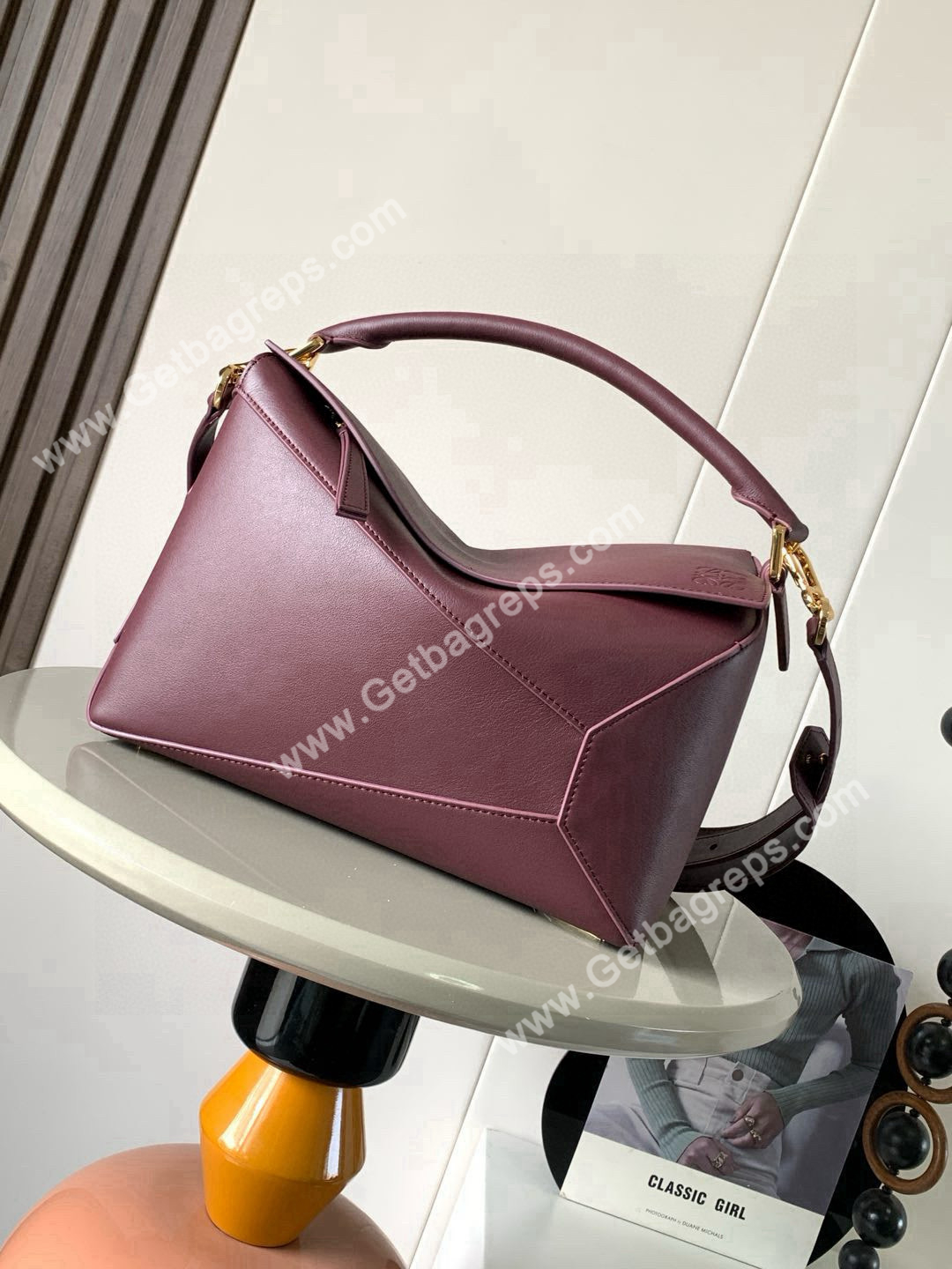 Medium Puzzle Edge bag in Classic Calfskin-012