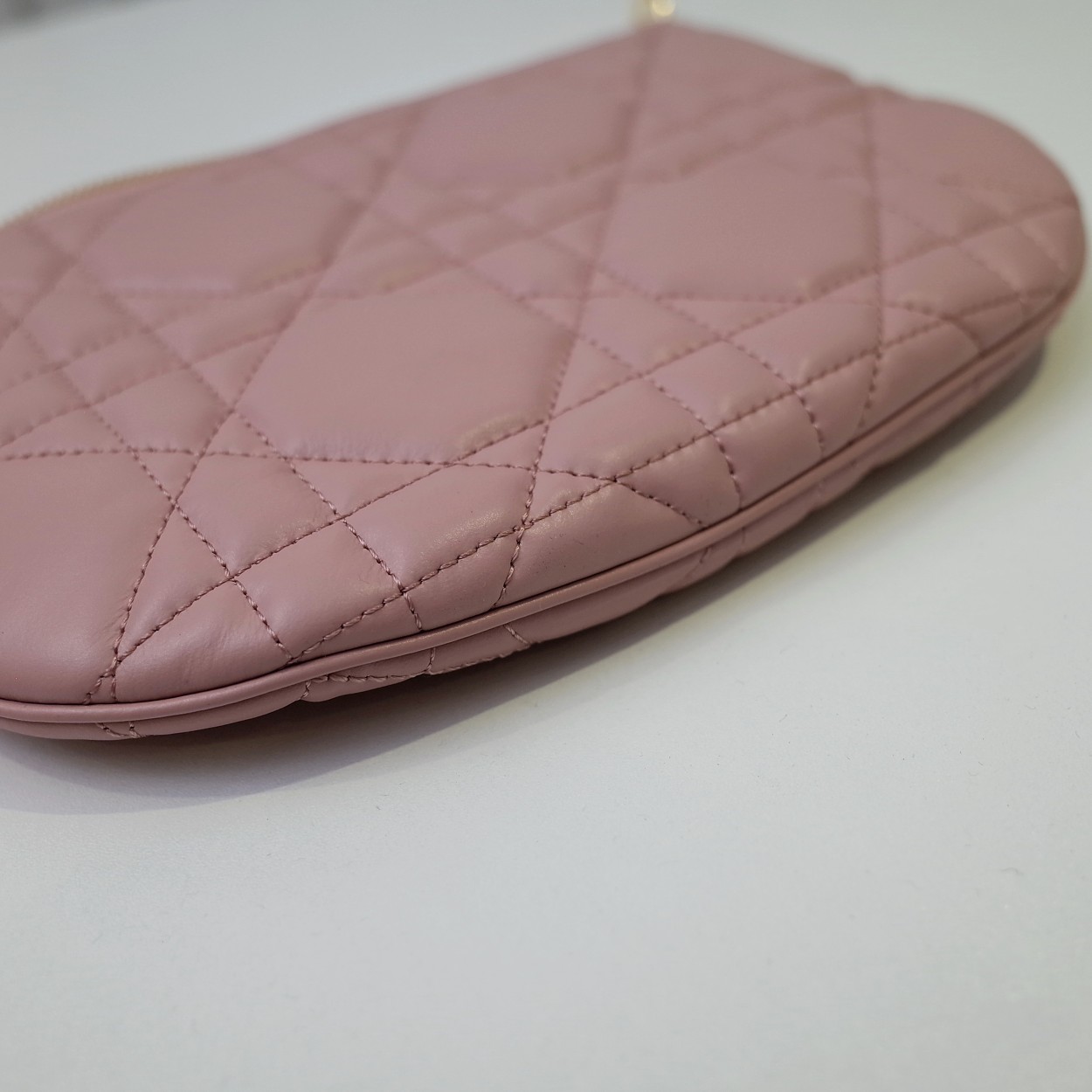 Mini Dior Caro Tulip Bag Pink Quilted Macrocannage Calfskin