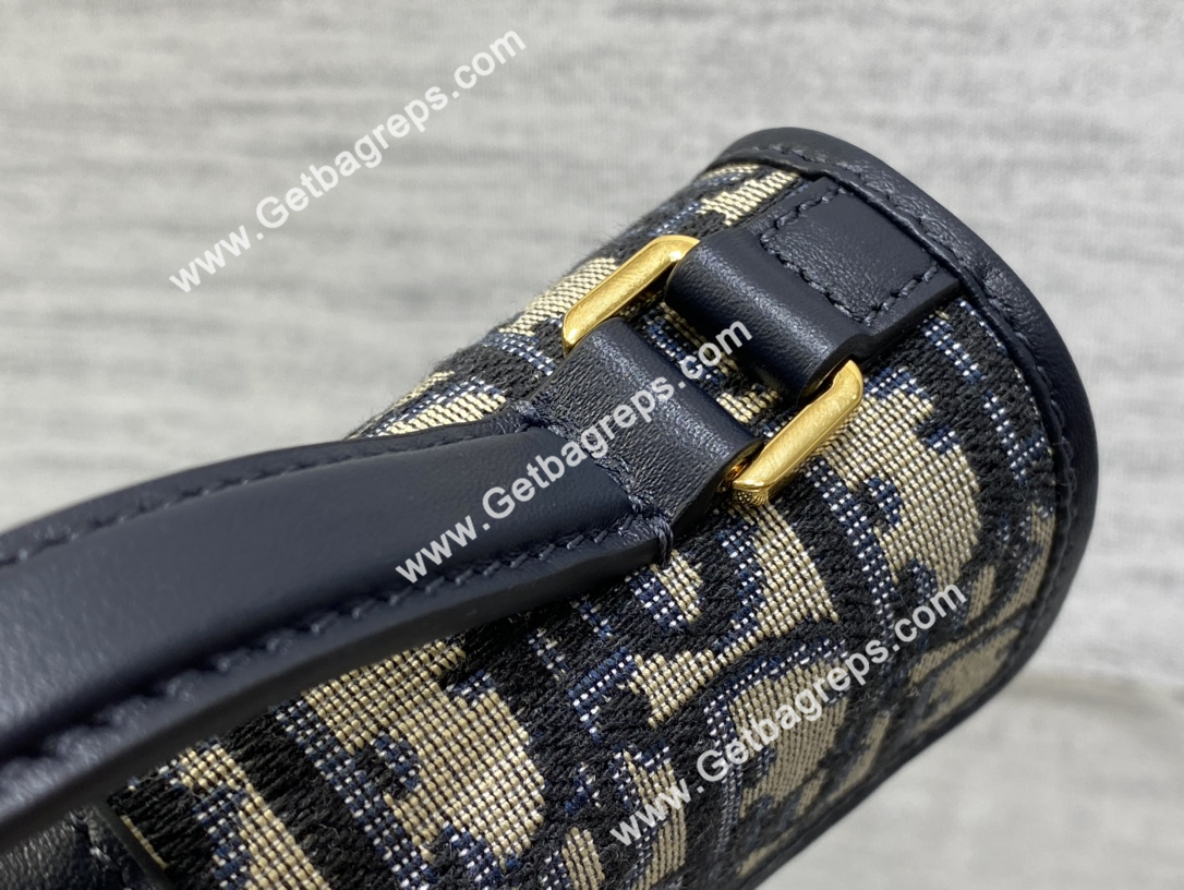 Miss Montaigne Mini Bag Blue Dior Oblique Jacquard