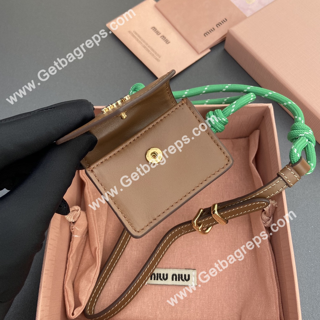 MiuMiu 5TL515 Leather and cord trick