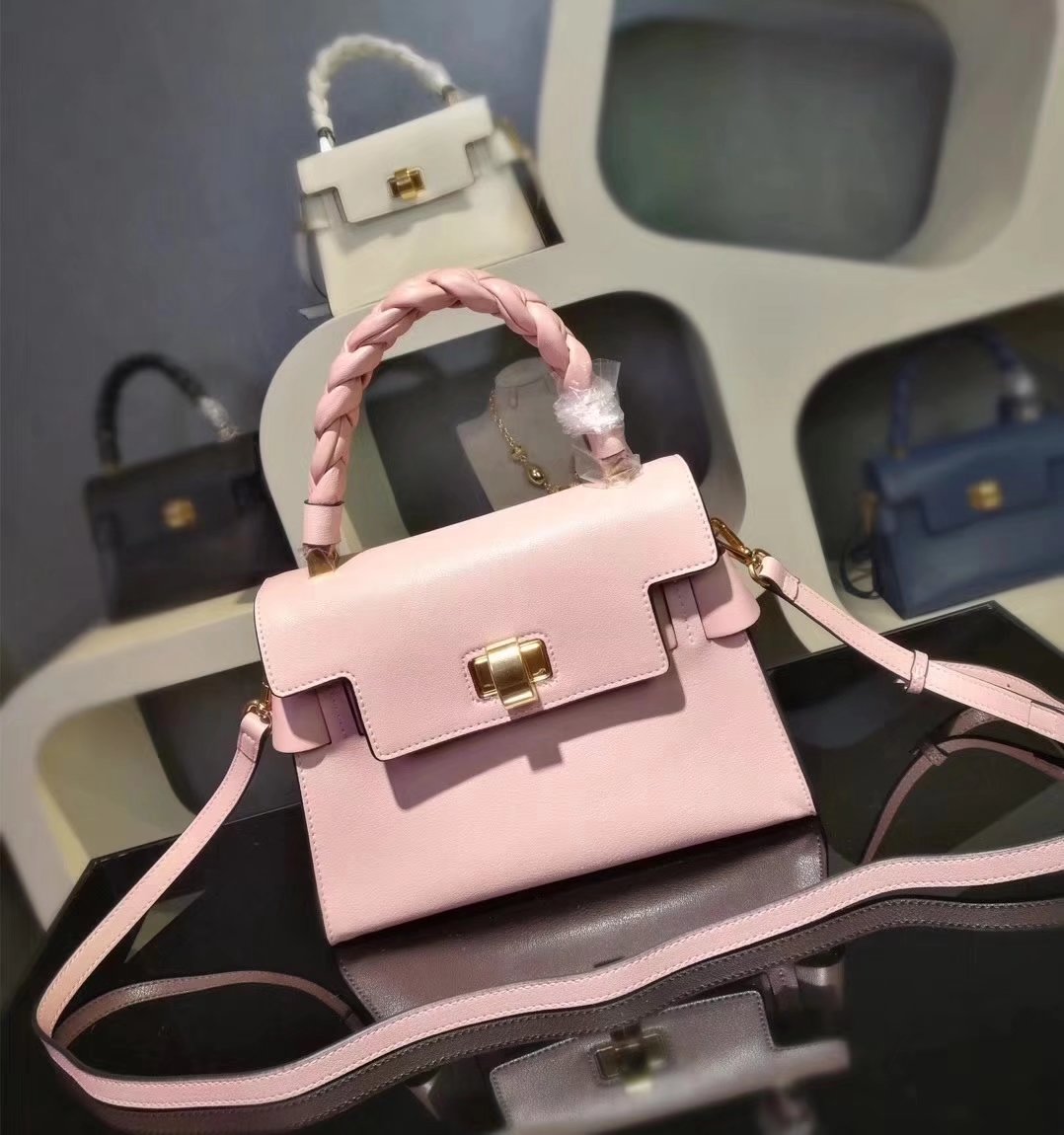 MiuMiu 6812 Women Leather Handbag Pink