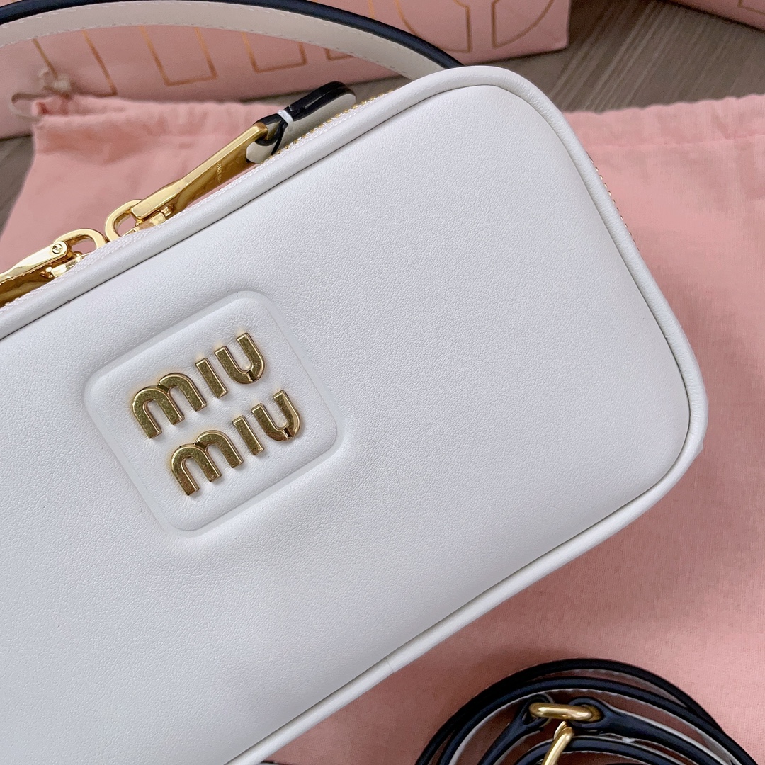 MiuMiu Leather Shoulder Bag White