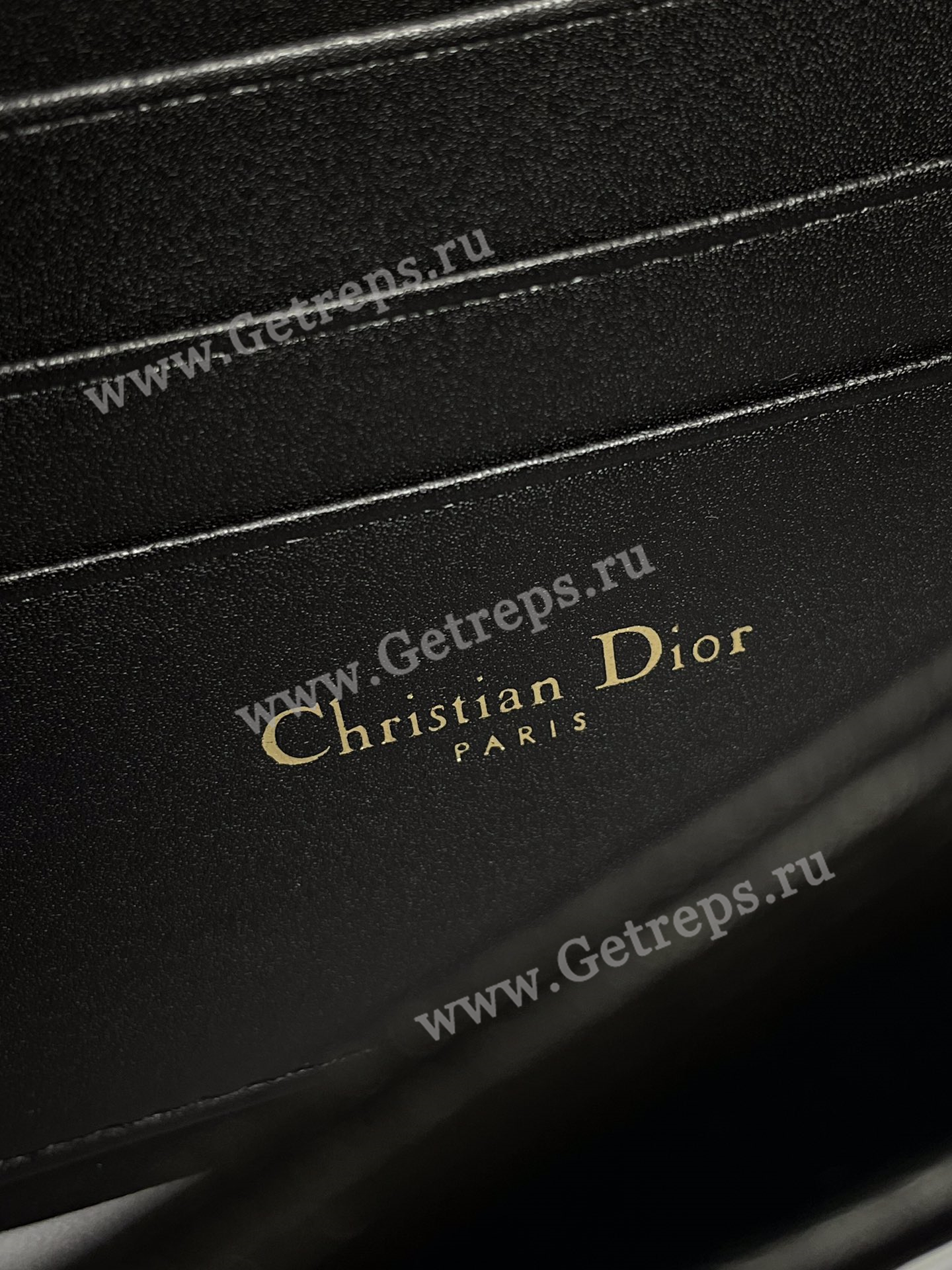 My Dior Mini Bag Black Patent Cannage Calfskin