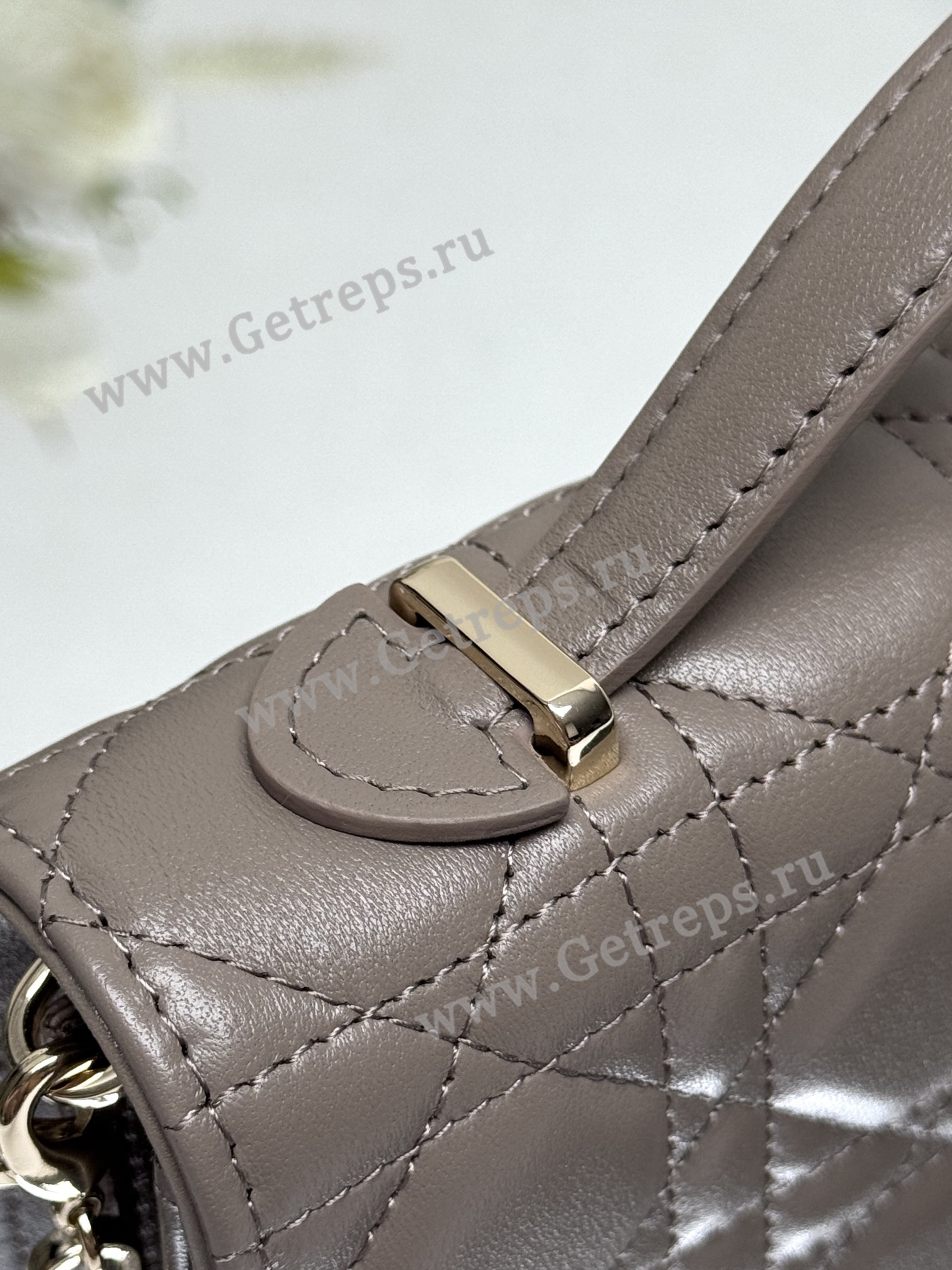 My Dior Mini Bag Chocolate Cannage Lambskin