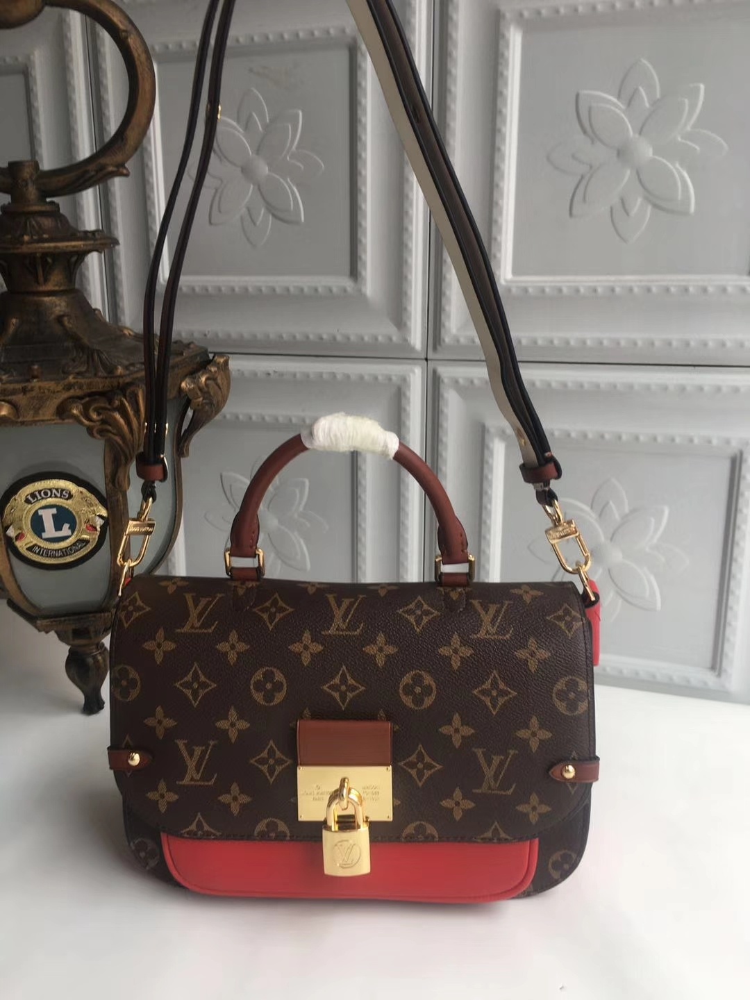 NEW Replica Louis Vuitton M44354 Women Vaugirard Everywhere Bag Red