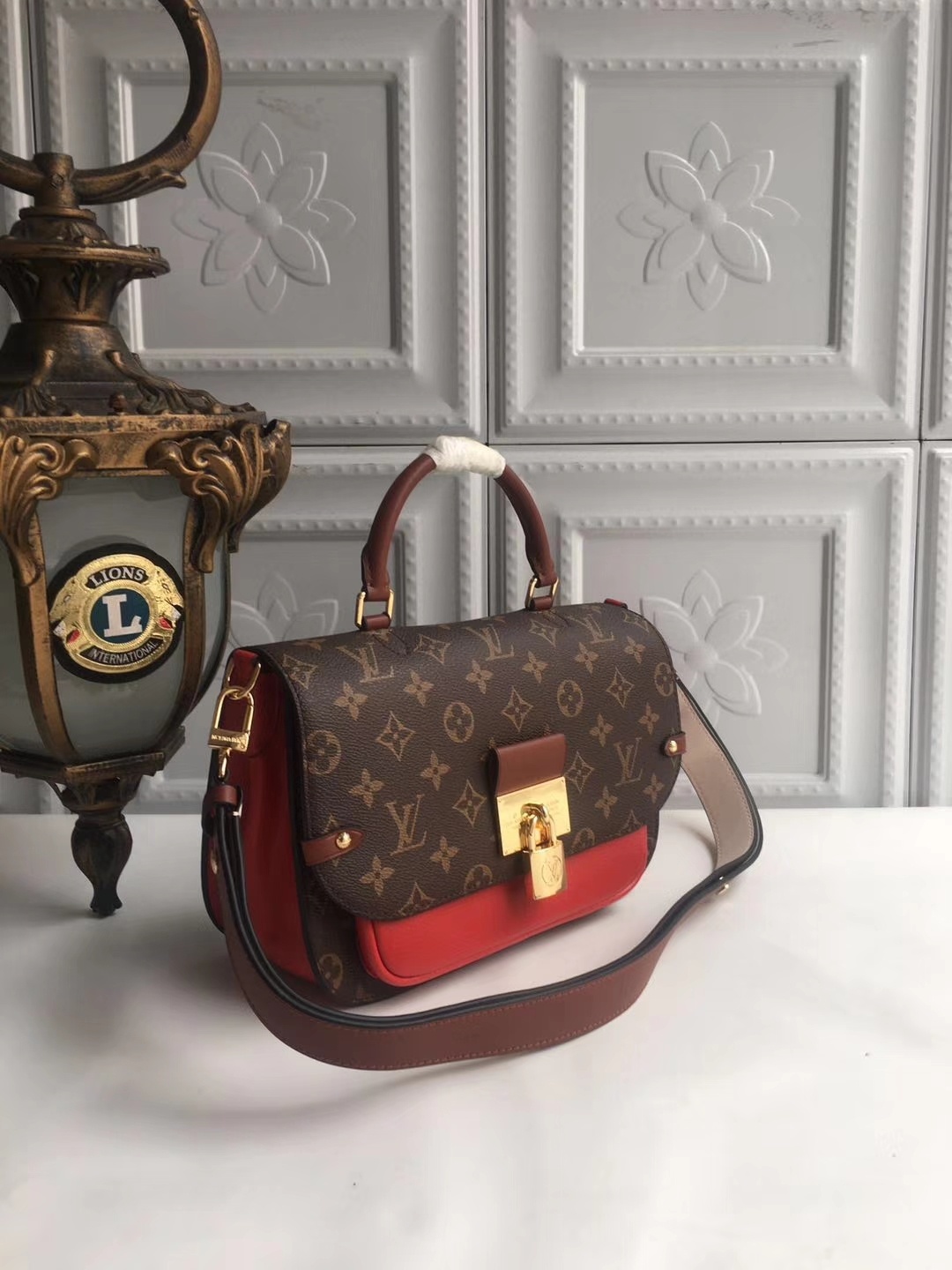 NEW Replica Louis Vuitton M44354 Women Vaugirard Everywhere Bag Red