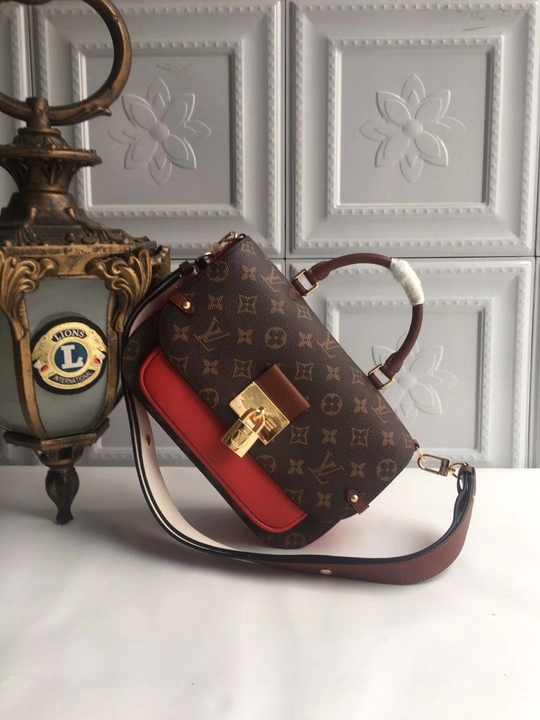 NEW Replica Louis Vuitton M44354 Women Vaugirard Everywhere Bag Red