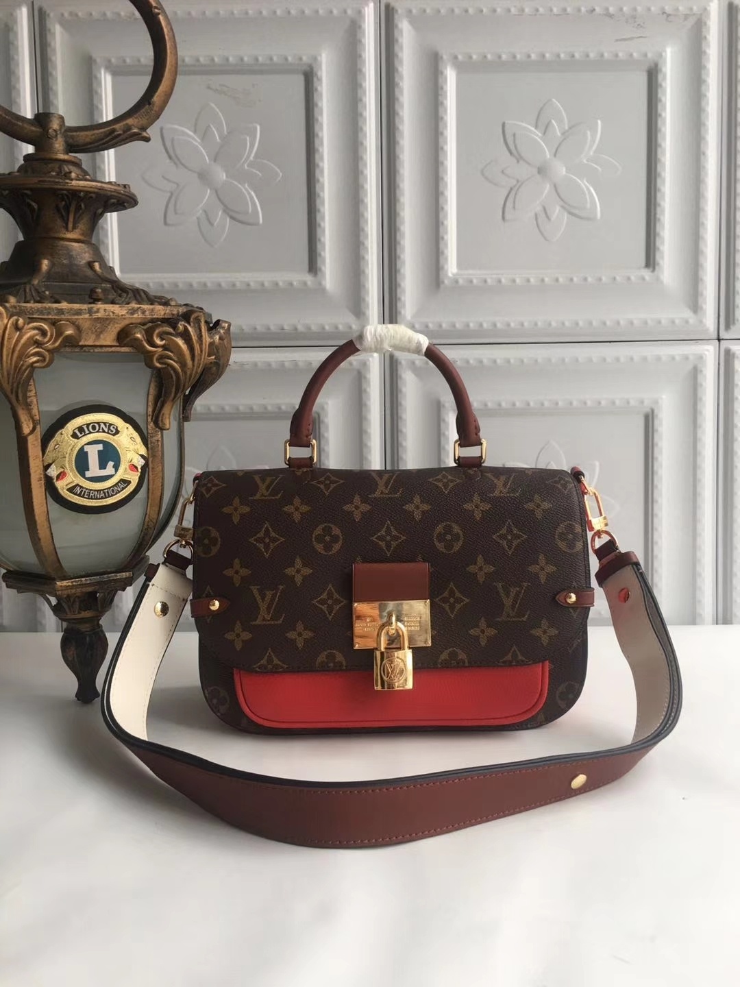 NEW Replica Louis Vuitton M44354 Women Vaugirard Everywhere Bag Red