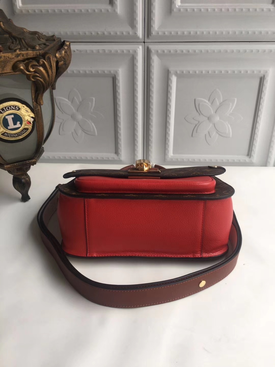 NEW Replica Louis Vuitton M44354 Women Vaugirard Everywhere Bag Red