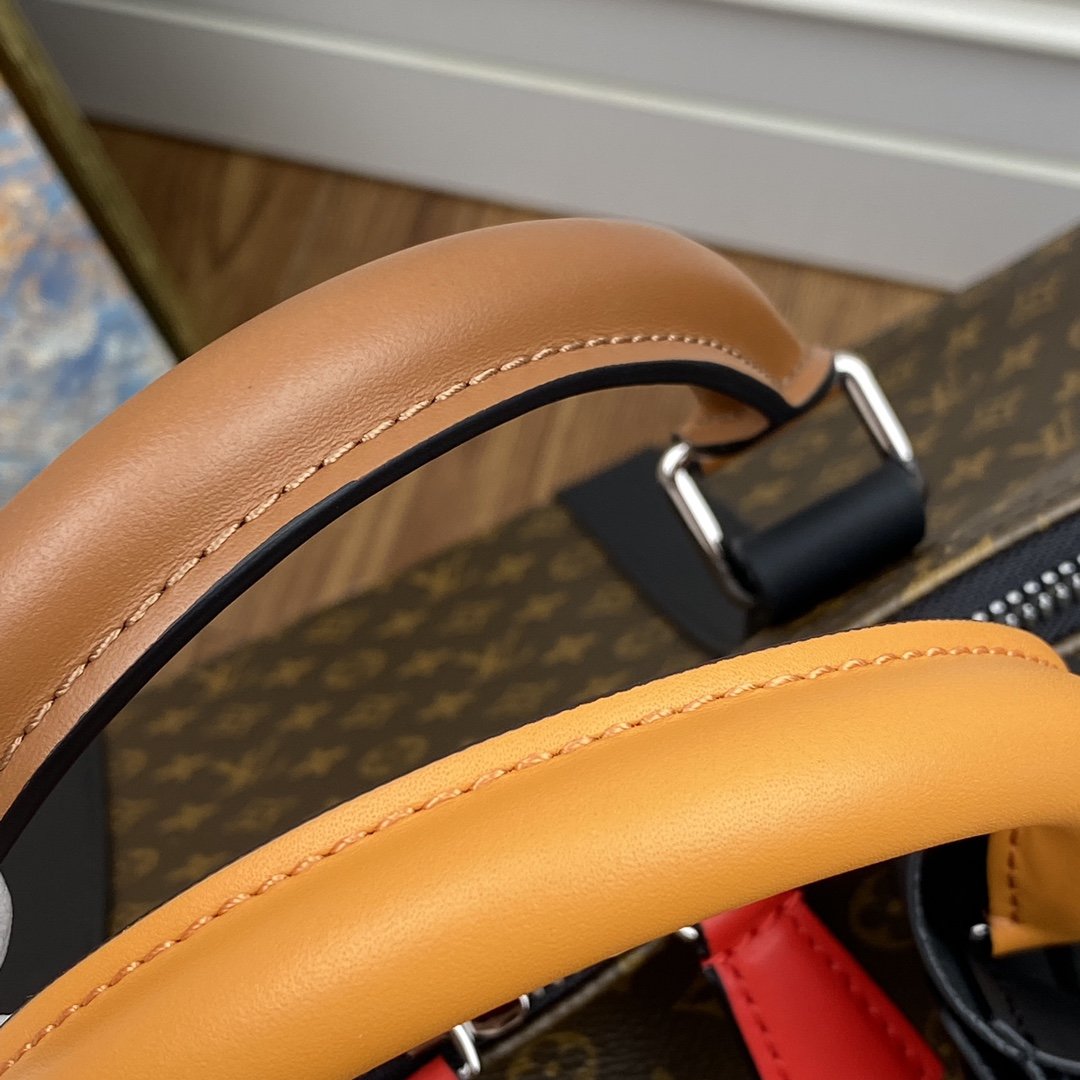 NEW Replica Louis Vuitton M56855 Keepall Bandouliere 50 Monogram Coated Canvas and Cowhide Leather