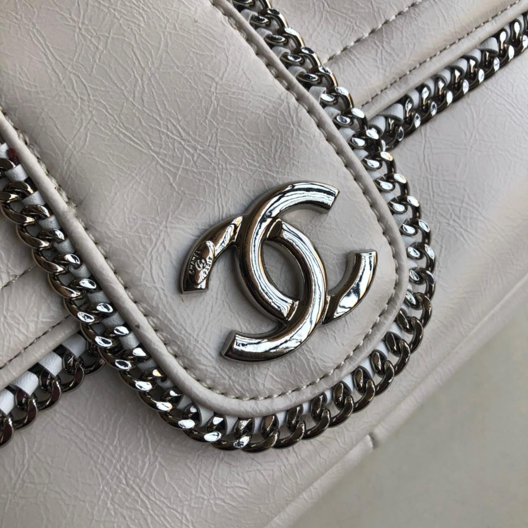 New Replica Chanel Flap Bag Whtie With Chian