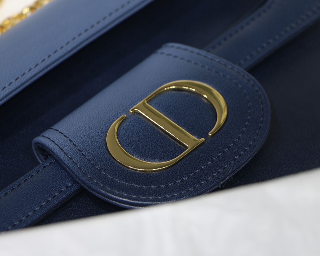 New Replica DiorDouble Bag Indigo Blue Gradient Calfskin