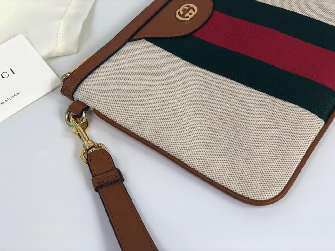 New Replica Gucci 576053 Women Vintage Canvas Pouch