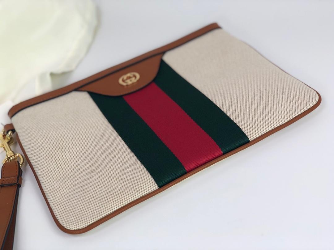 New Replica Gucci 576053 Women Vintage Canvas Pouch