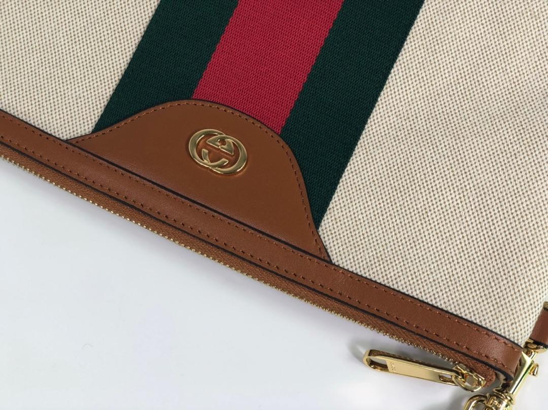 New Replica Gucci 576053 Women Vintage Canvas Pouch