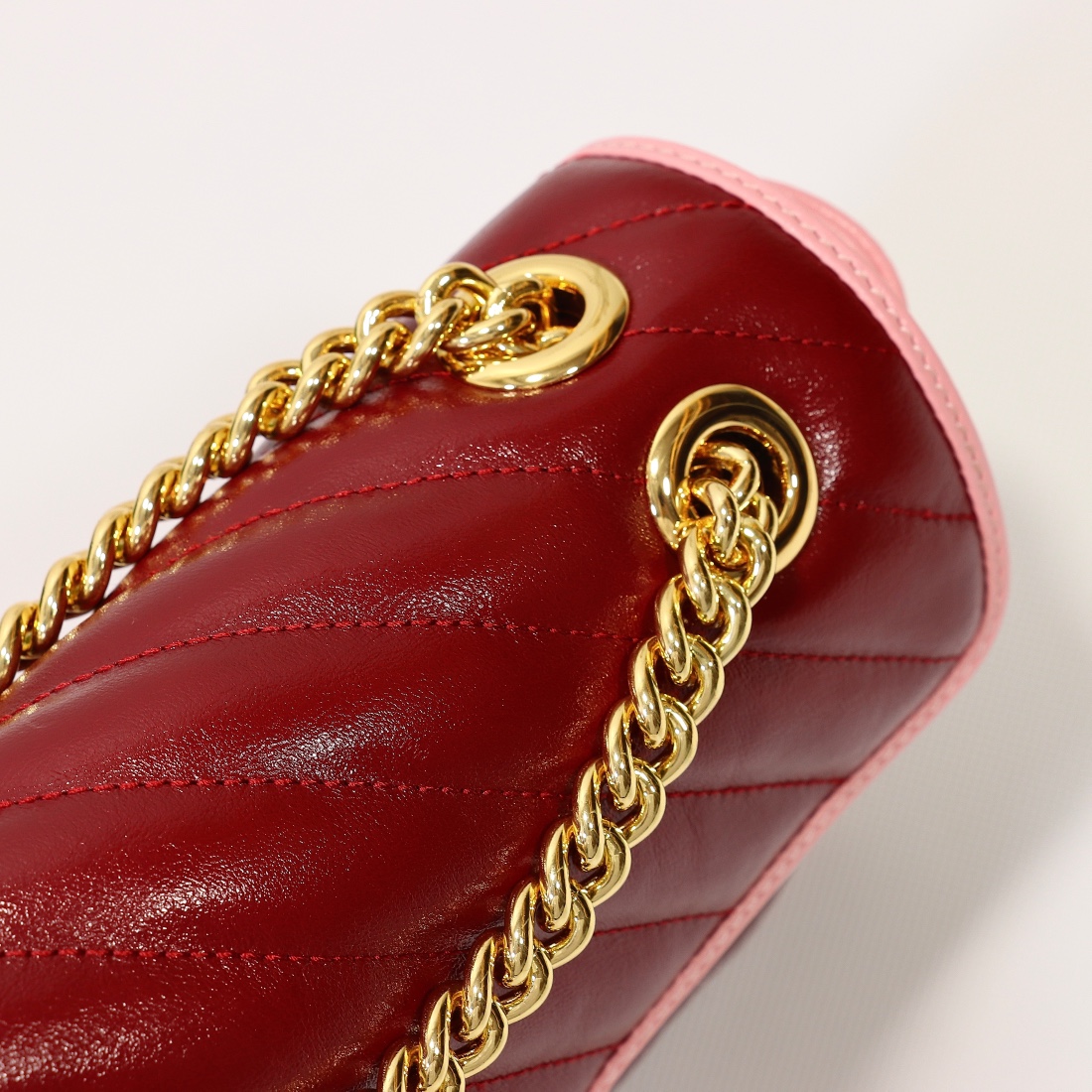 New Replica Gucci GG Beloved Marmont Shoulder Bag Red 26cm