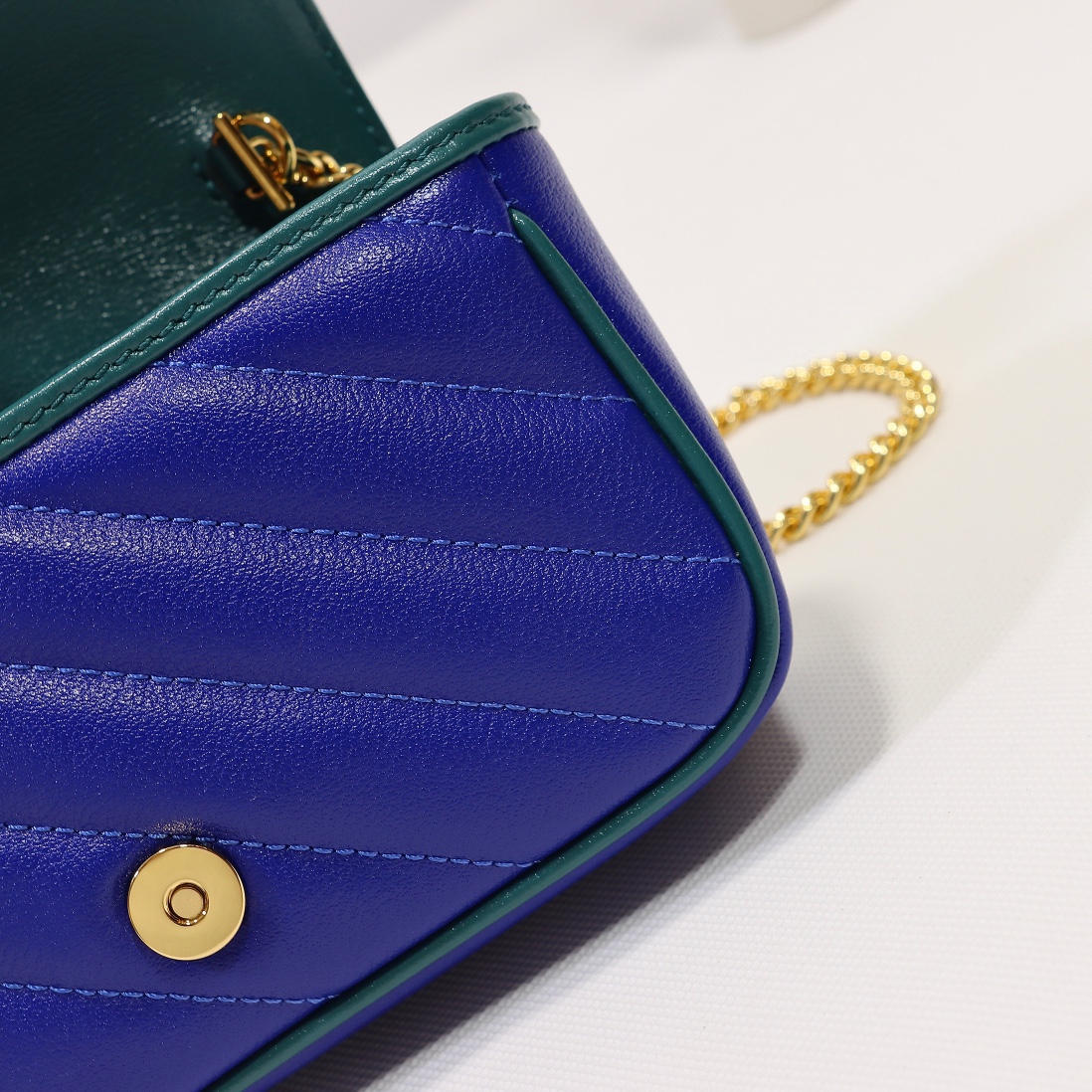 New Replica Gucci Marmont Super Mini Bag Blue