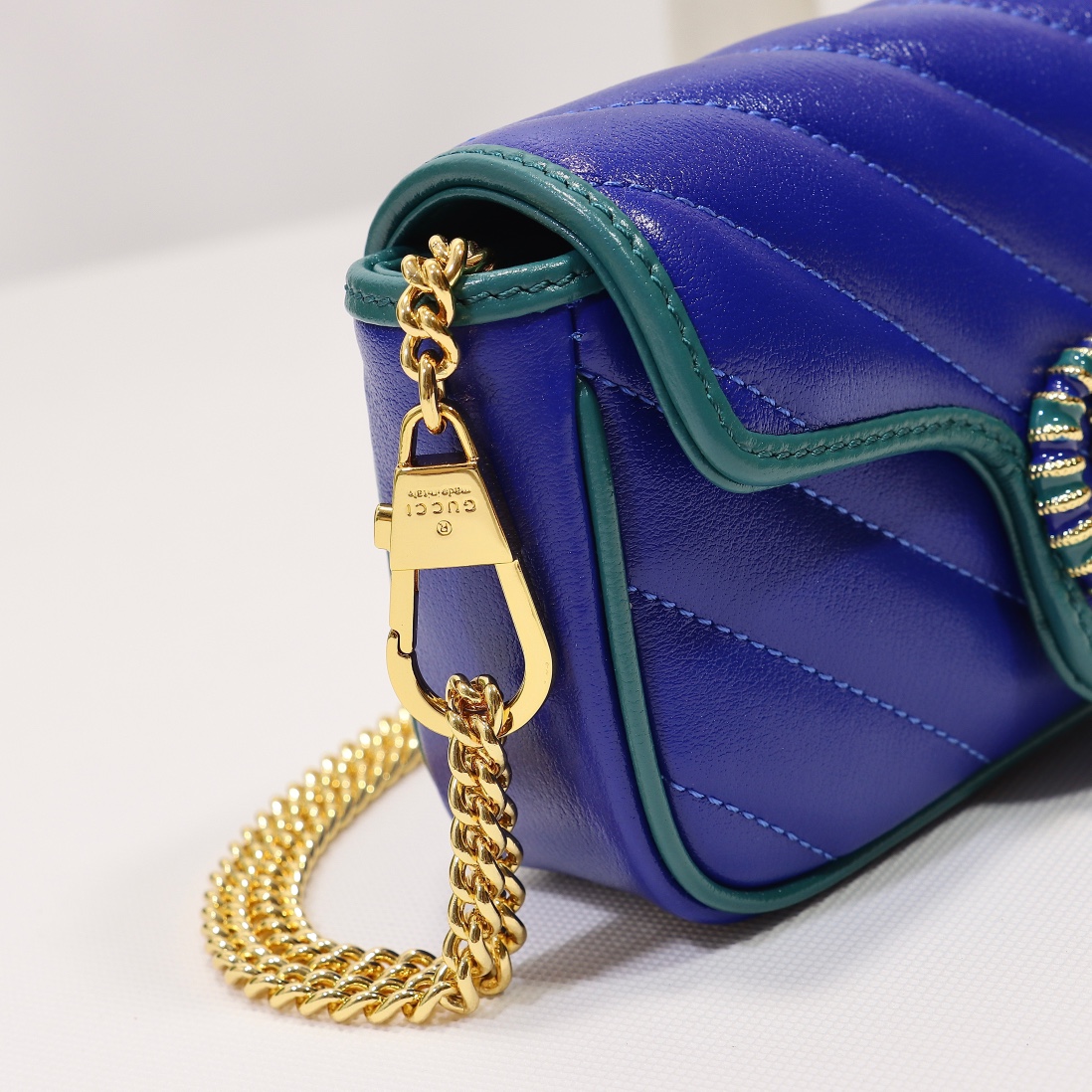 New Replica Gucci Marmont Super Mini Bag Blue