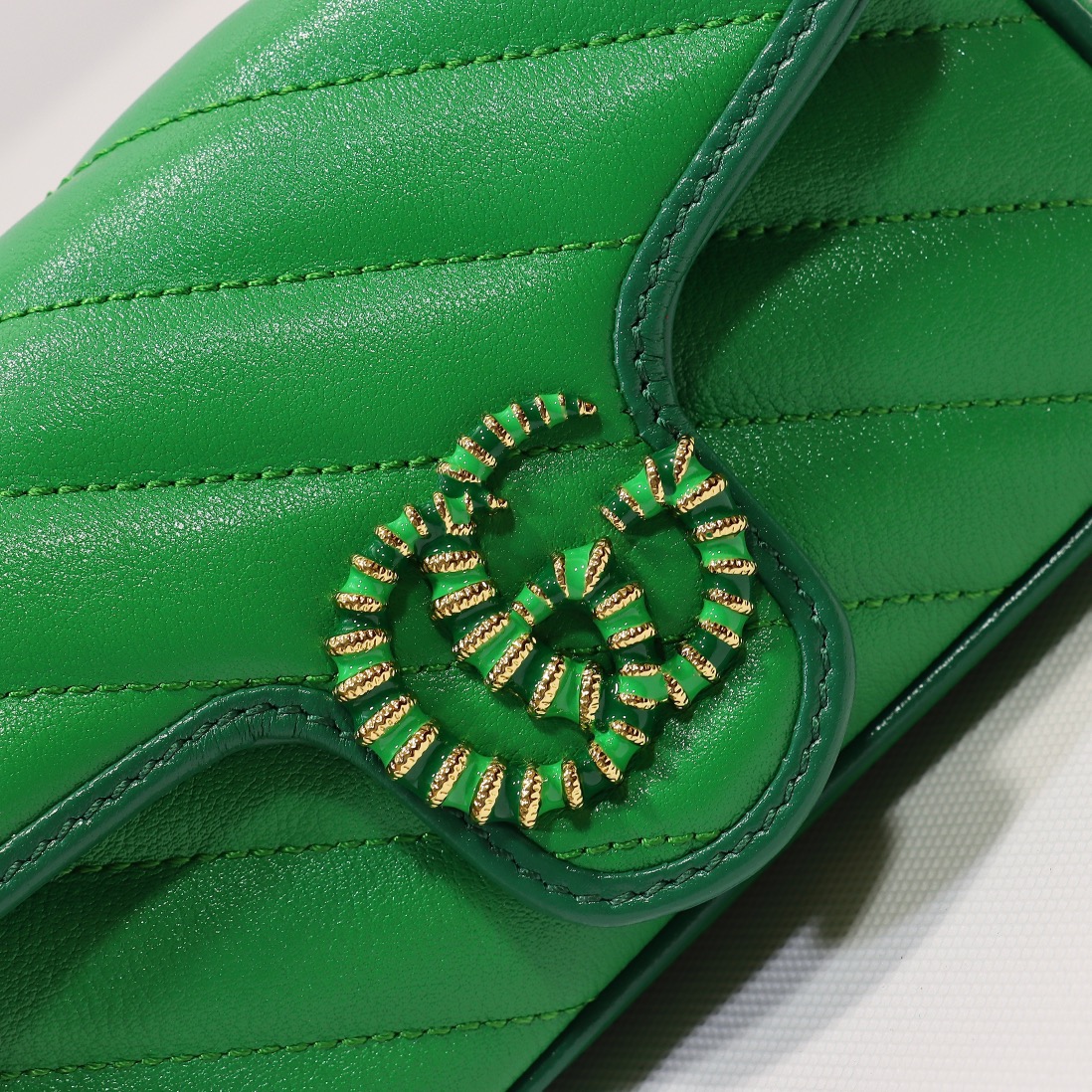 New Replica Gucci Marmont Super Mini Bag Green