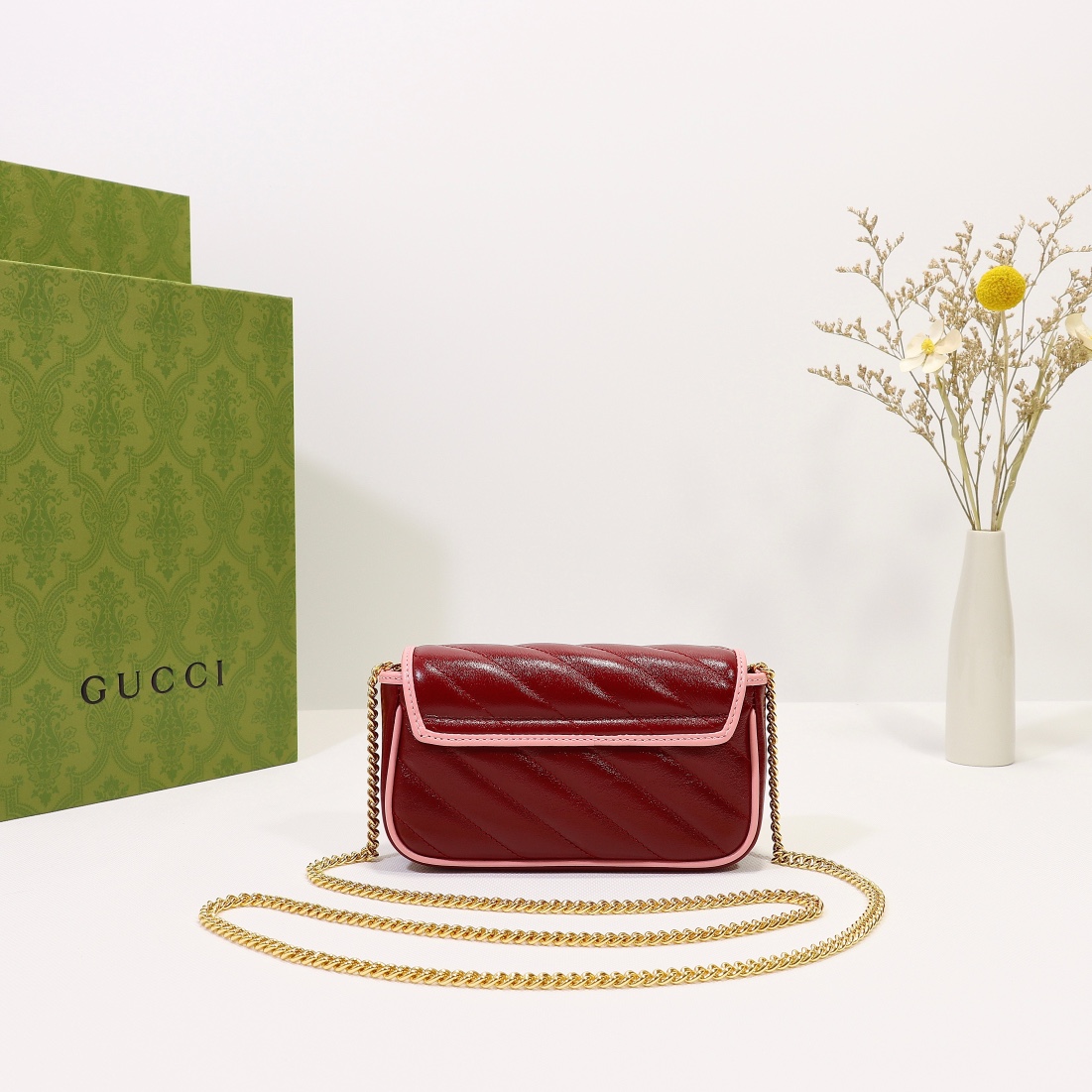 New Replica Gucci Marmont Super Mini Bag Red